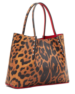 Small Cabarock Leopard Tote Bag in Spicy