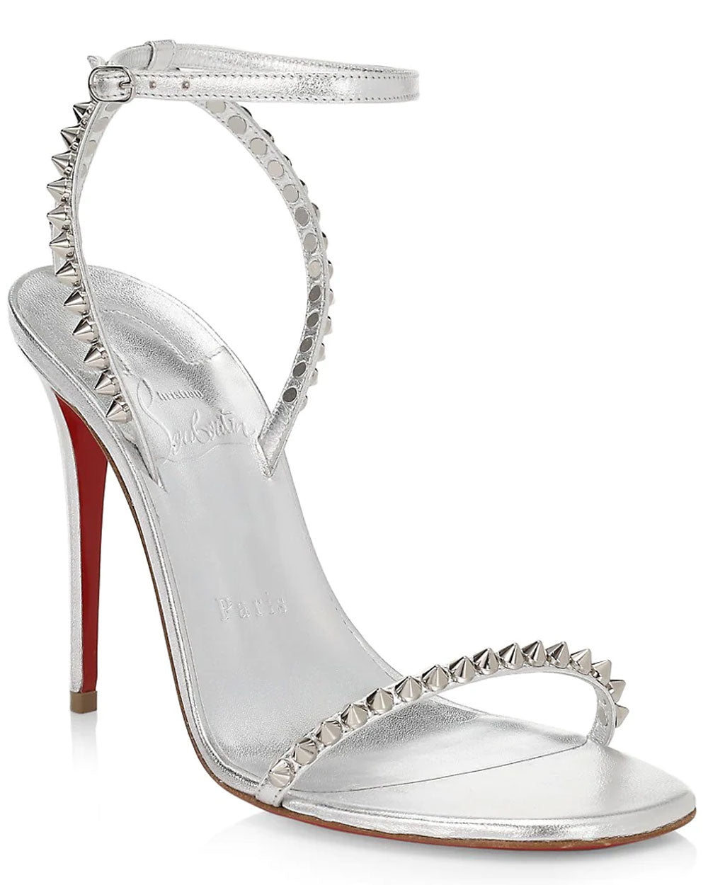Friday Fix  Christian Louboutin Snakilta 120 spiked leather ankle