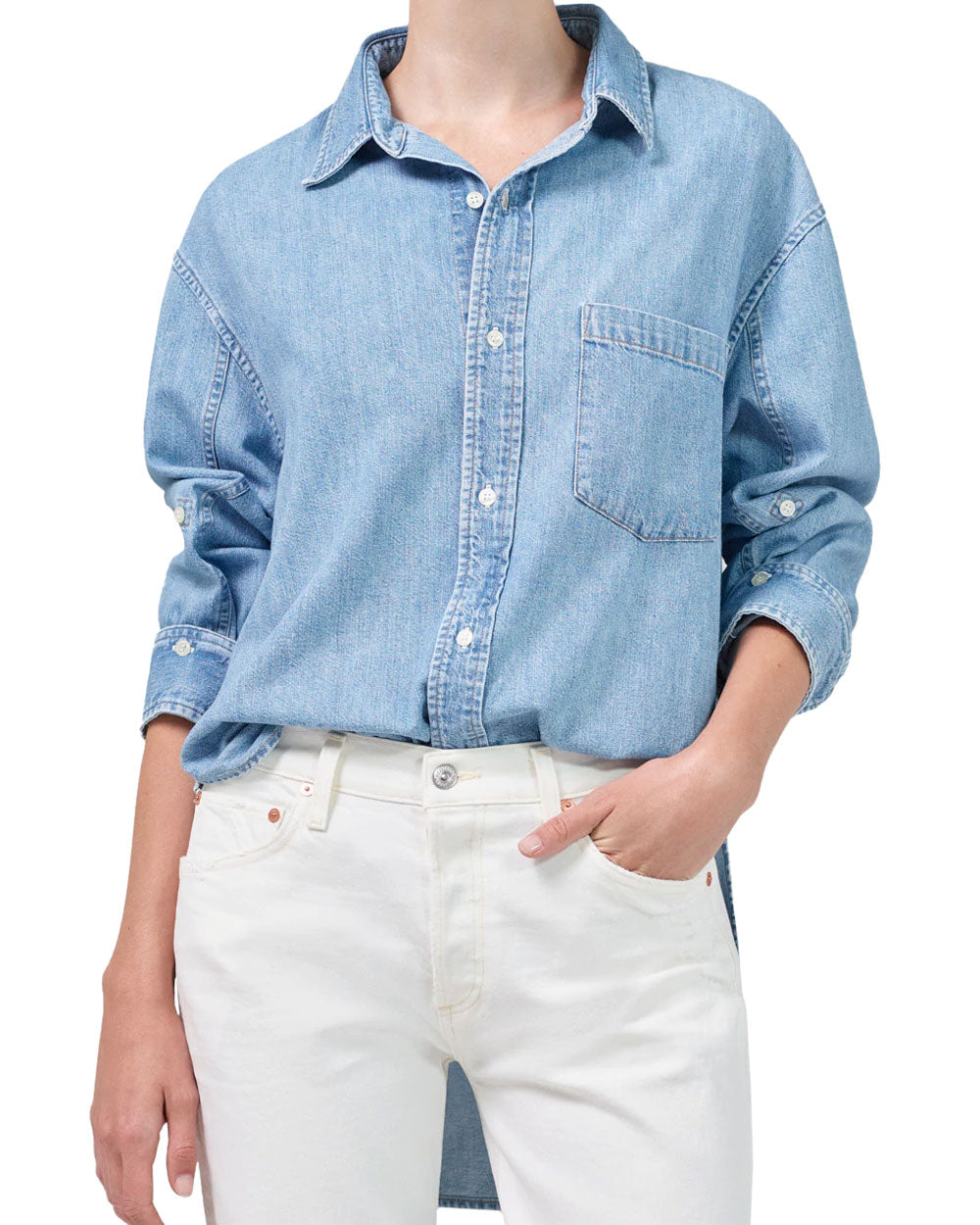 Citizens of Humanity Hidden Hills Chambray Kayla Shirt – Stanley Korshak