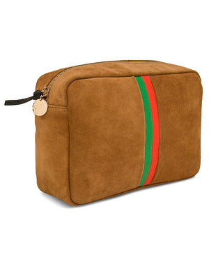 Camel with Green and Orange Stripe Marisol Bag