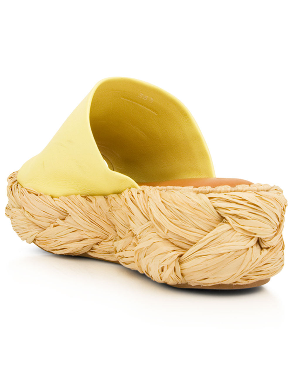 Axel Platform Espadrille Sandal in Lemon