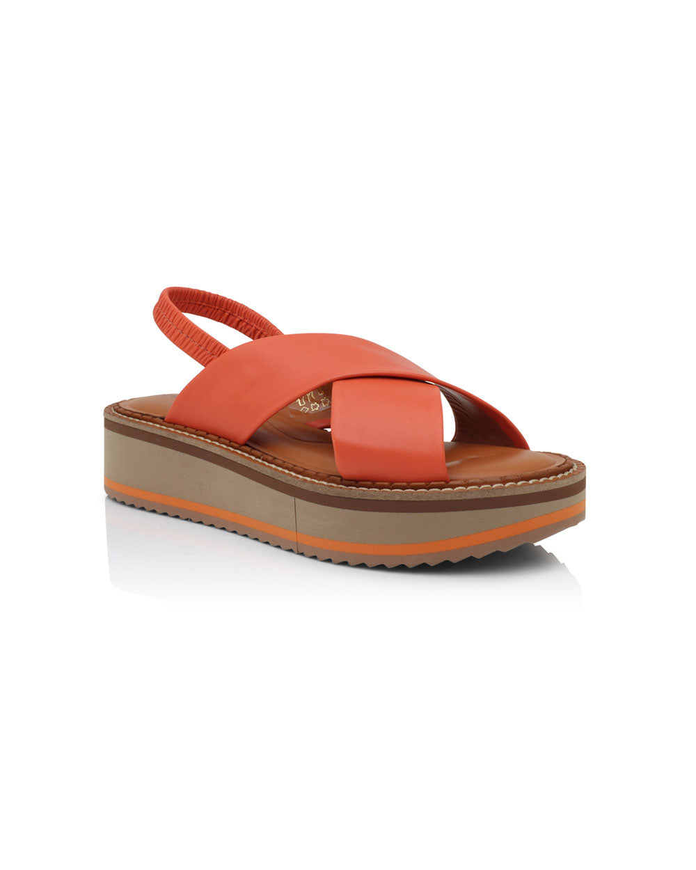 Freedom Sandal With Heel Strap in Papaya