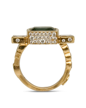 20k Yellow Gold Diamond Trinity Ring
