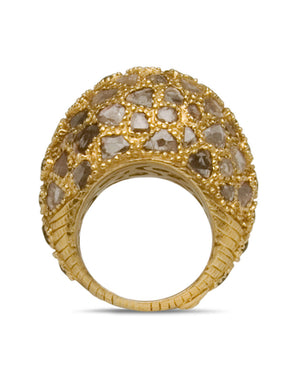 20k Yellow Gold Dome Ring