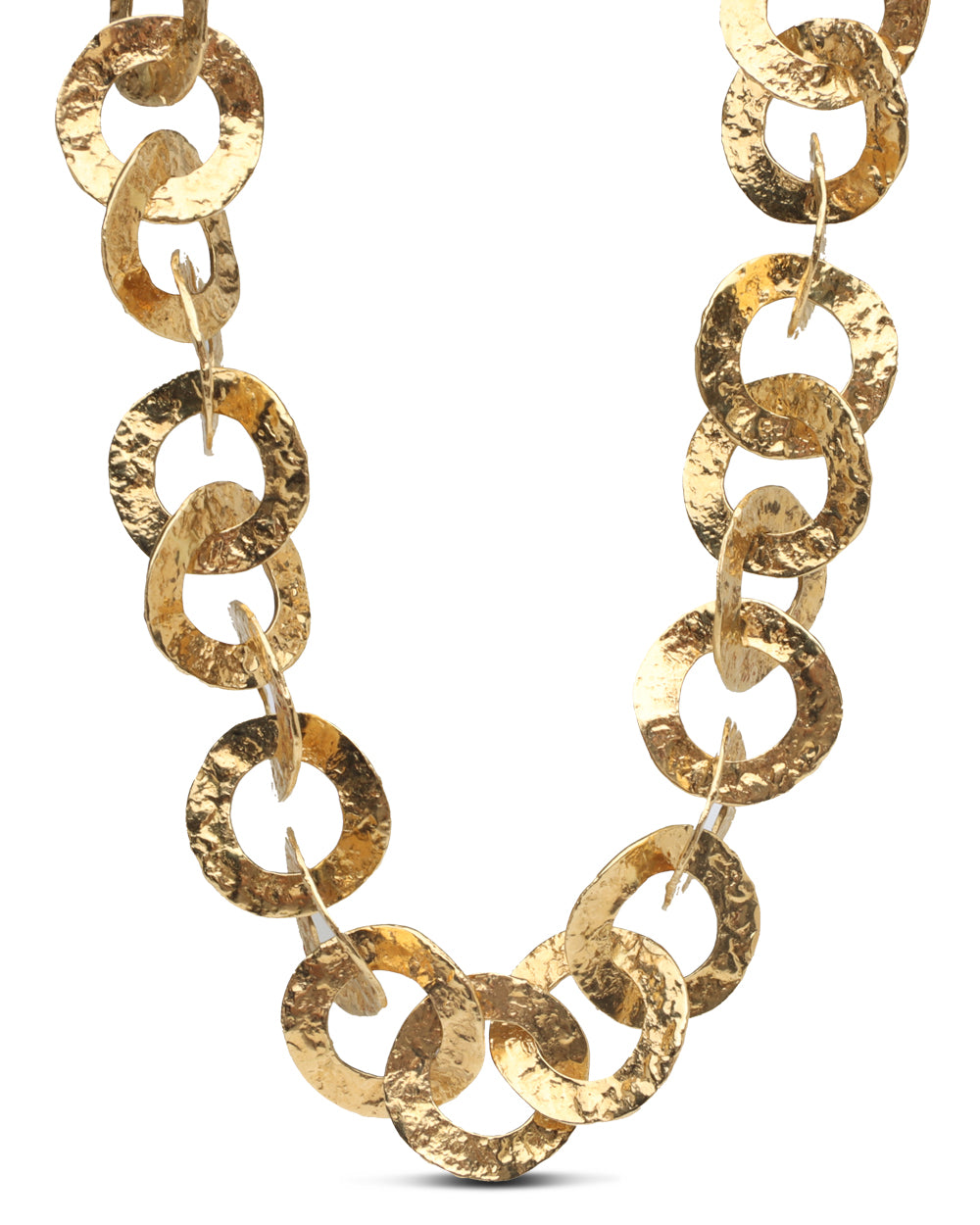 Round Oval Link Chain Necklace