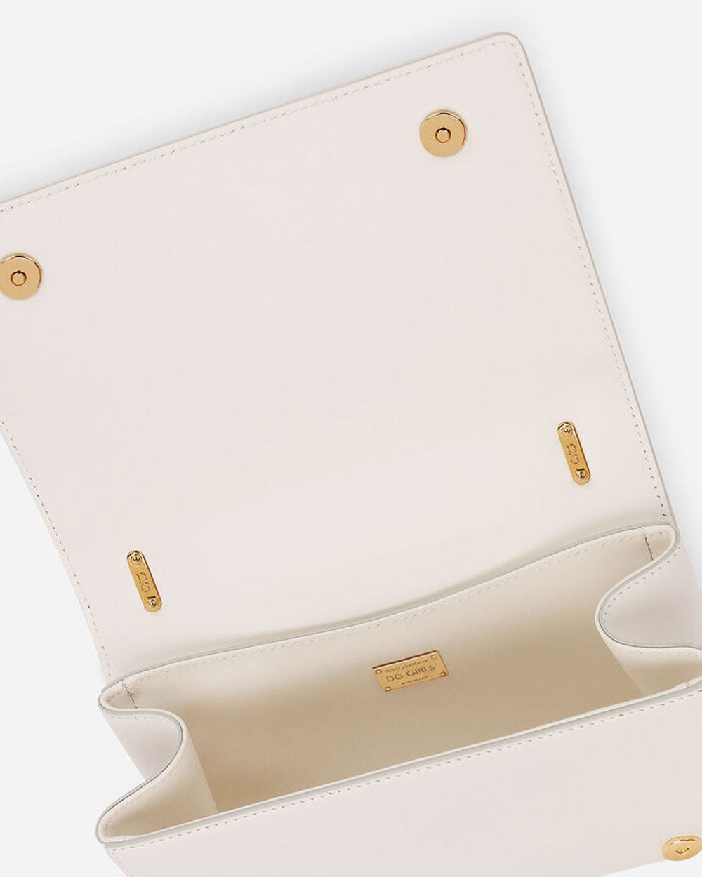 Dolce & Gabbana Nappa Leather DG Girls Shoulder Bag in White – Stanley ...