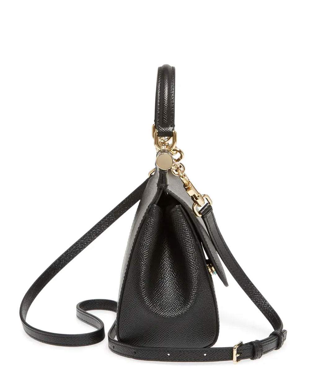 Dolce & Gabbana Sicily Small Leather Tote Bag in Black – Stanley Korshak