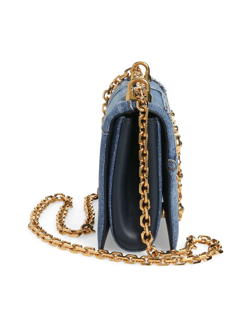 Dolce & Gabbana Dg Girls Patchwork Denim Clutch Bag in Blue