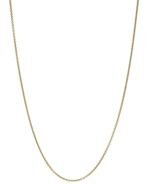 14k Yellow Gold Baby Rolo Chain Necklace