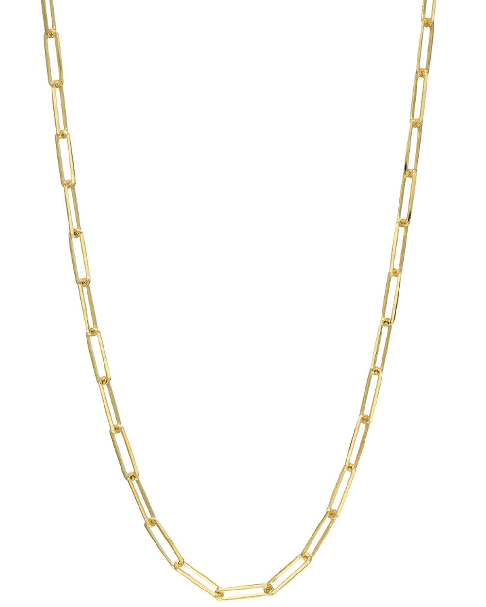 14k Yellow Gold Medium Link Chain Necklace