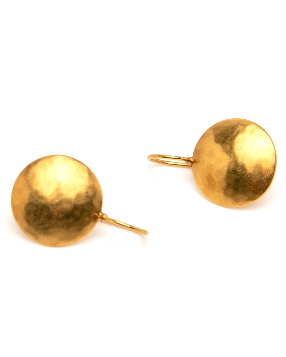 Medium Gold Sundisc Earrings