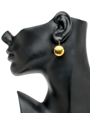 Medium Gold Sundisc Earrings