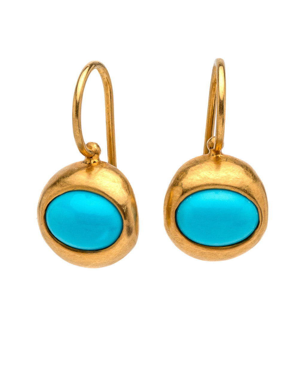 Oval Turquoise Earrings – Stanley Korshak