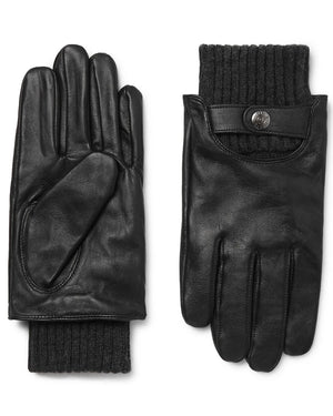 Buxton Leather Black Touchscreen Gloves