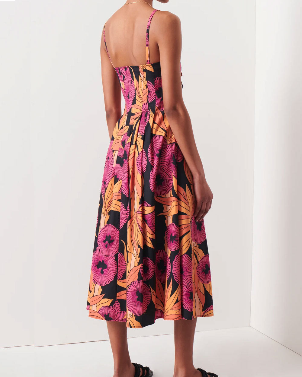 Fuchsia Multi Reef A-line Cami Dress