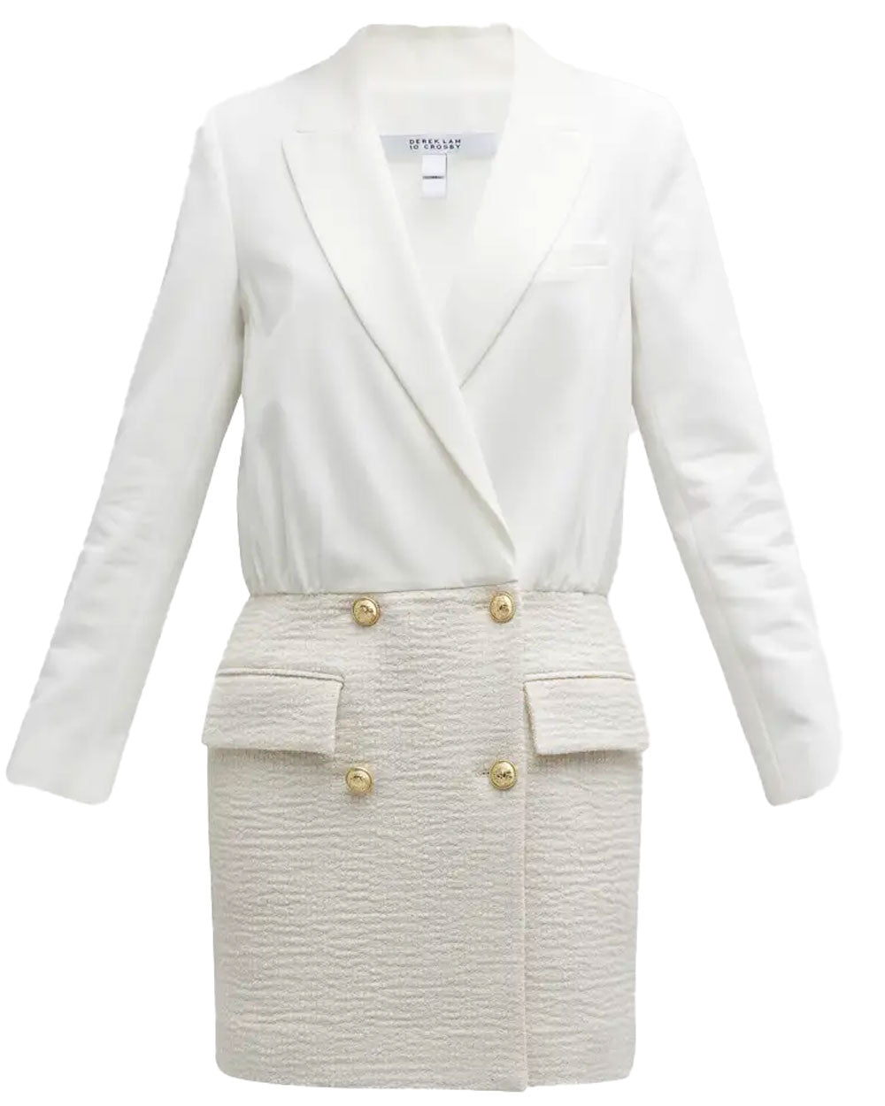 Ivory Tweed Chiara Blazer Dress