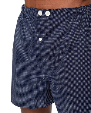Dark Navy Polka Dot Pajama Set