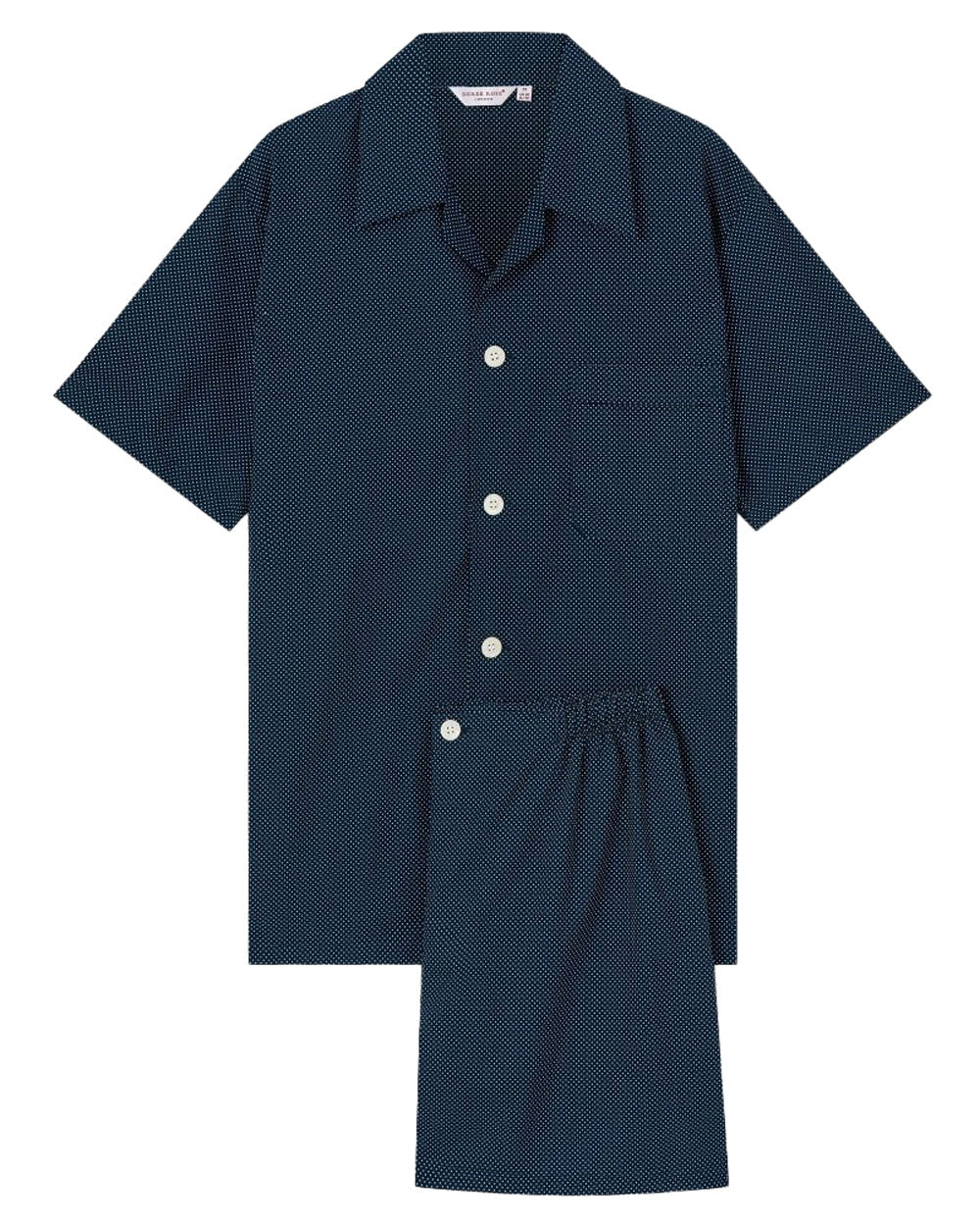 Dark Navy Polka Dot Pajama Set