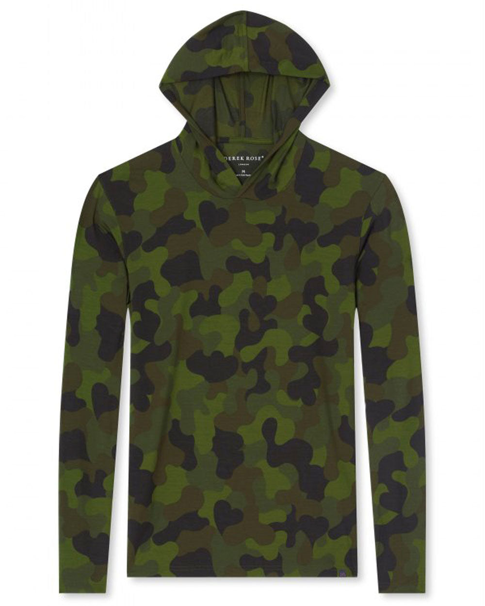 Green Camouflage Jersey Pullover Hoodie