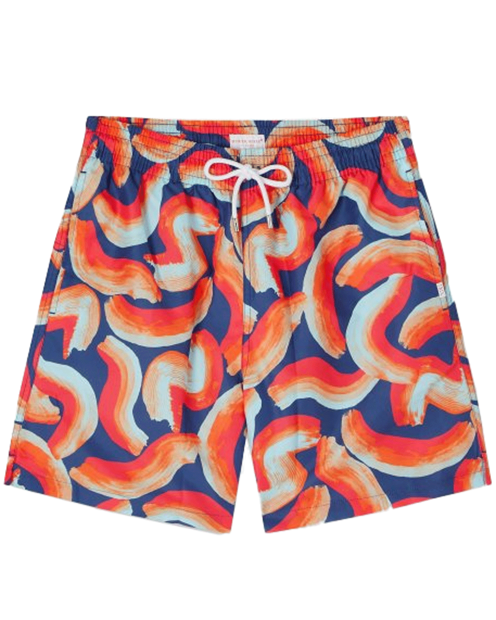 Orange and Blue Maui Swim Short