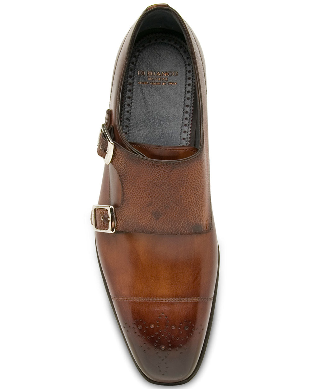 Caserta Double Monk Strap in Brown