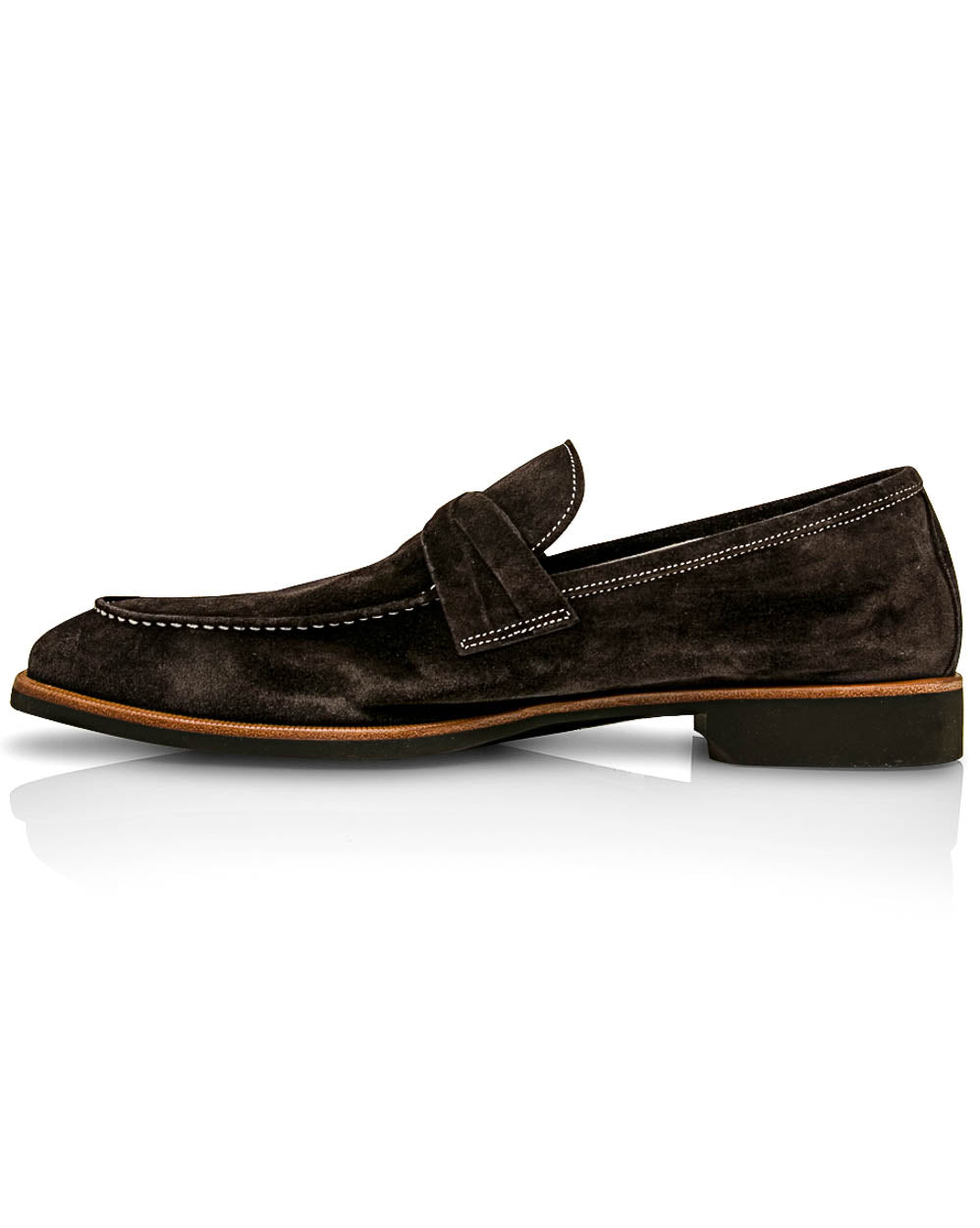 Lavagna Suede Crisscross Penny Loafer