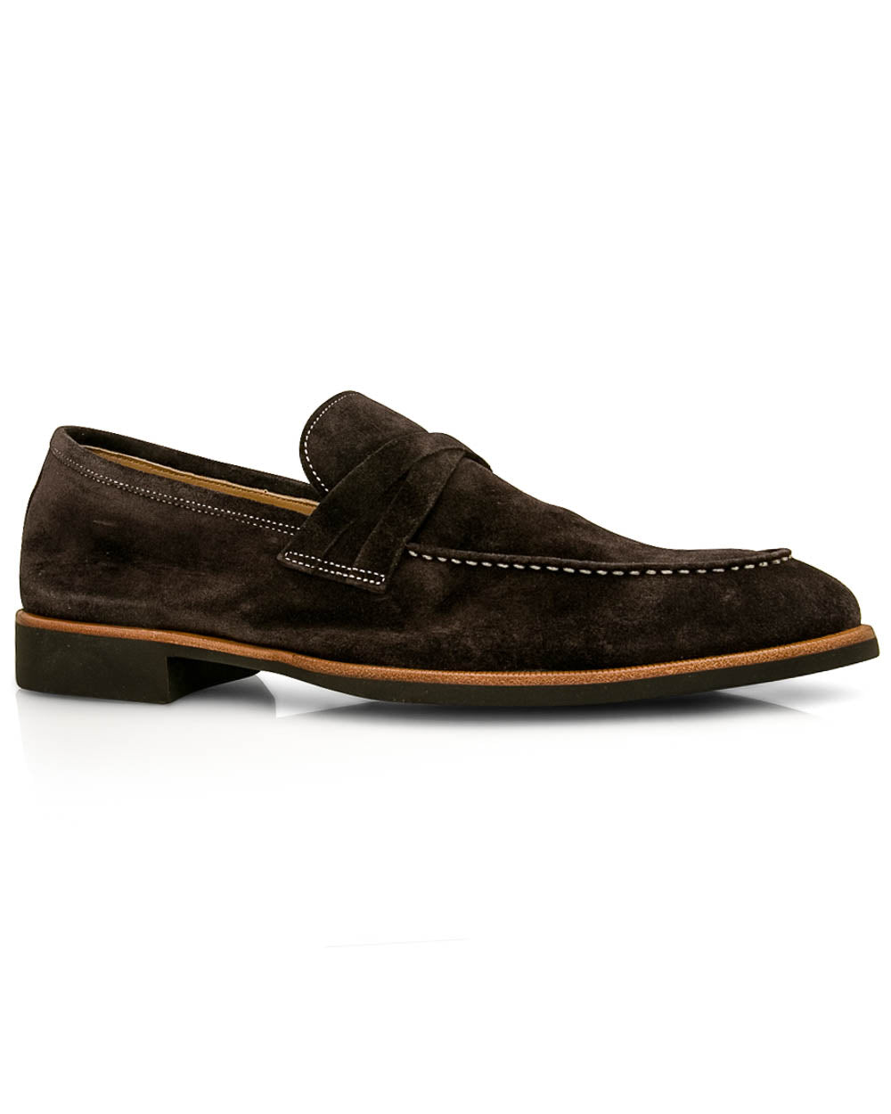 Lavagna Suede Crisscross Penny Loafer
