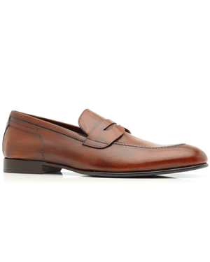 Leather Arese Loafer in Cacao