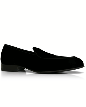 Velvet Formal Shoe in Black