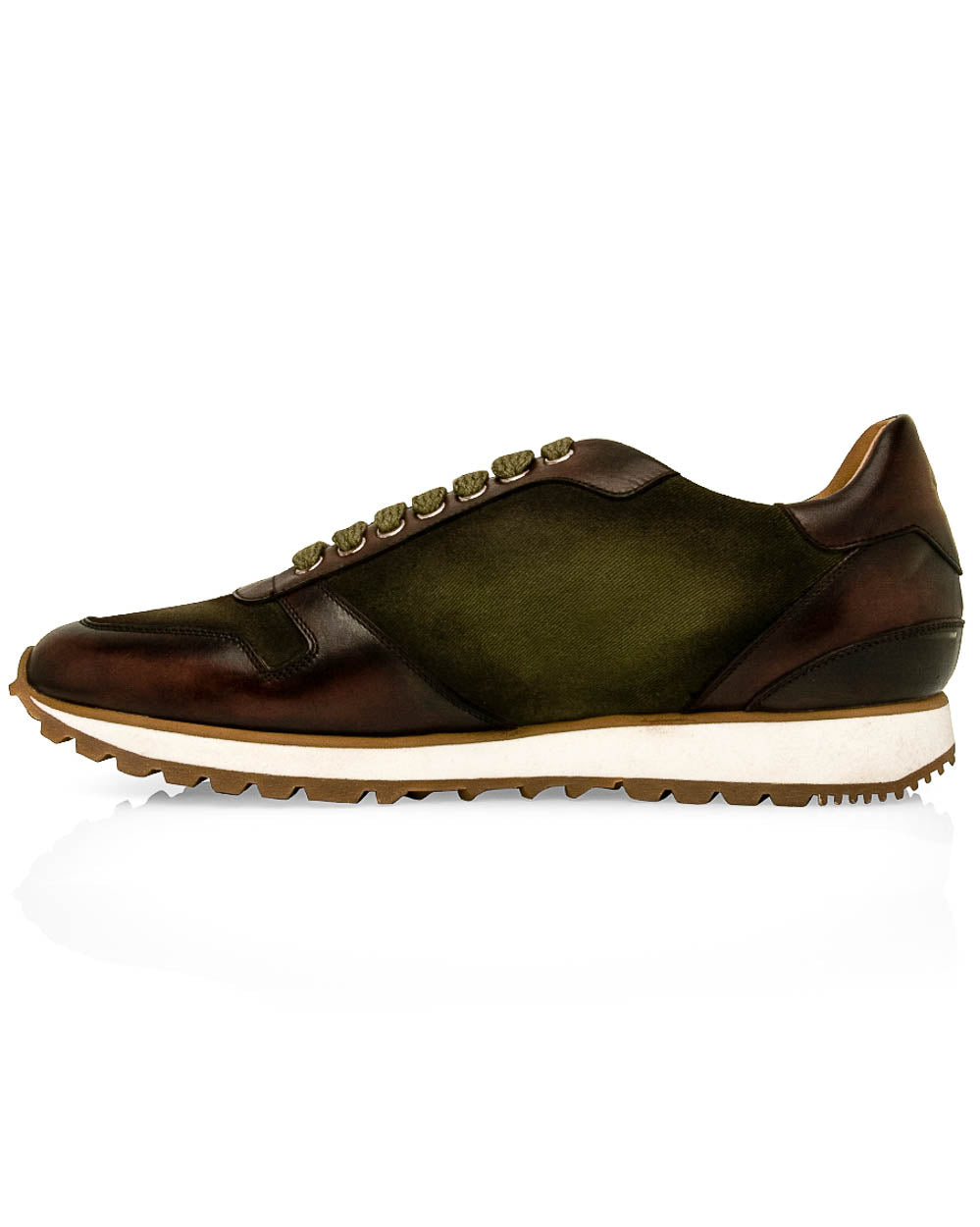 Verde and Reverse Sombrero Lace Up Sneaker