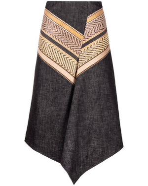 Brown and Charcoal Perfect Match Skirt
