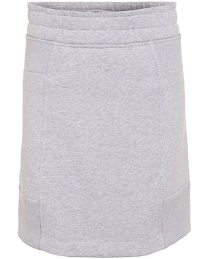Cool Grey Casual Softness Mini Skirt