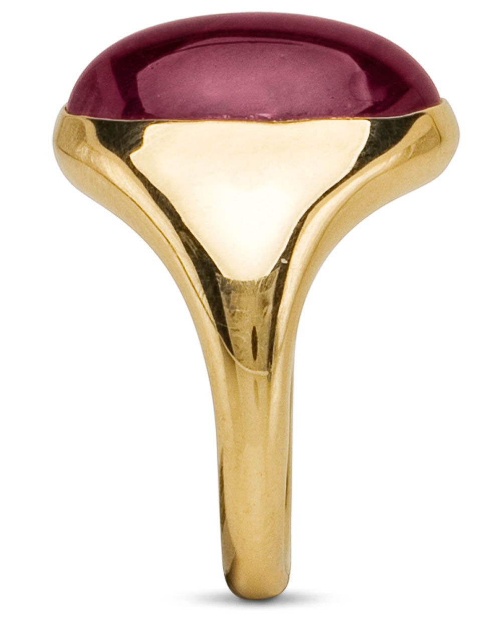 Gold Cabochon Ruby Ring