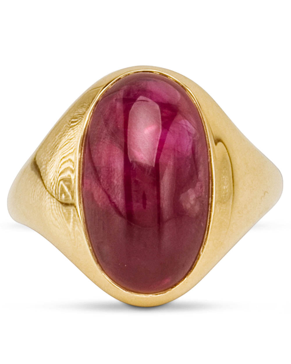 Gold Cabochon Ruby Ring