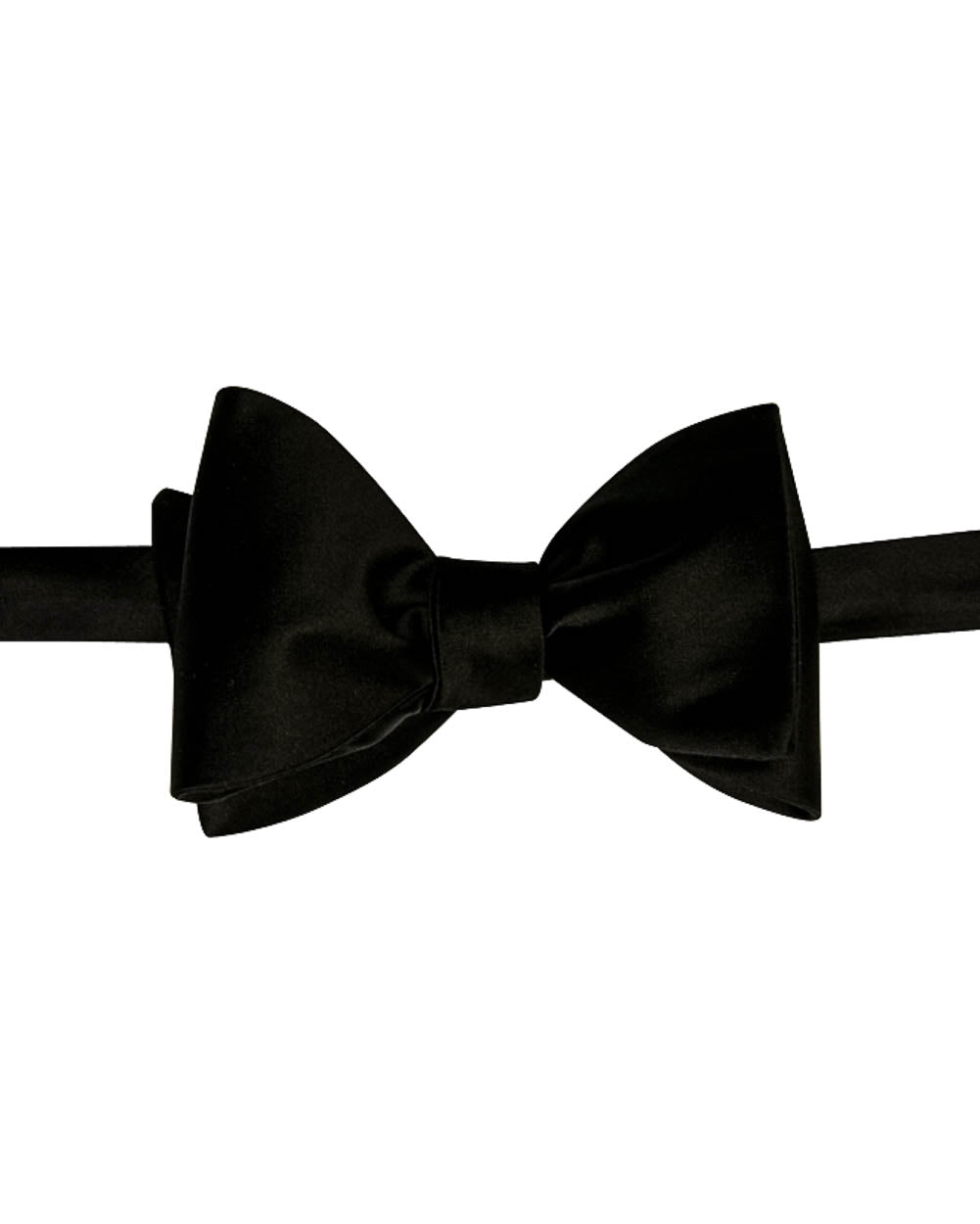 Black Satin Bow Tie – Stanley Korshak