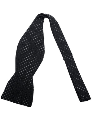 Black and White Mini Dot Bow Tie