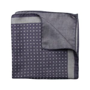 Lilac and Beige Dots Houndstooth Pocket Square