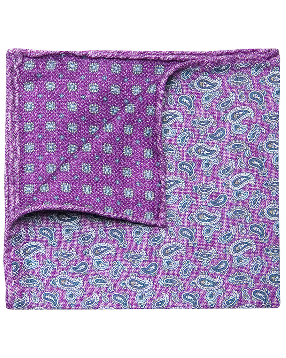 Pines Pocket Square in Orchid