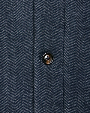 Blue Herringbone Single Breasted Sportcoat