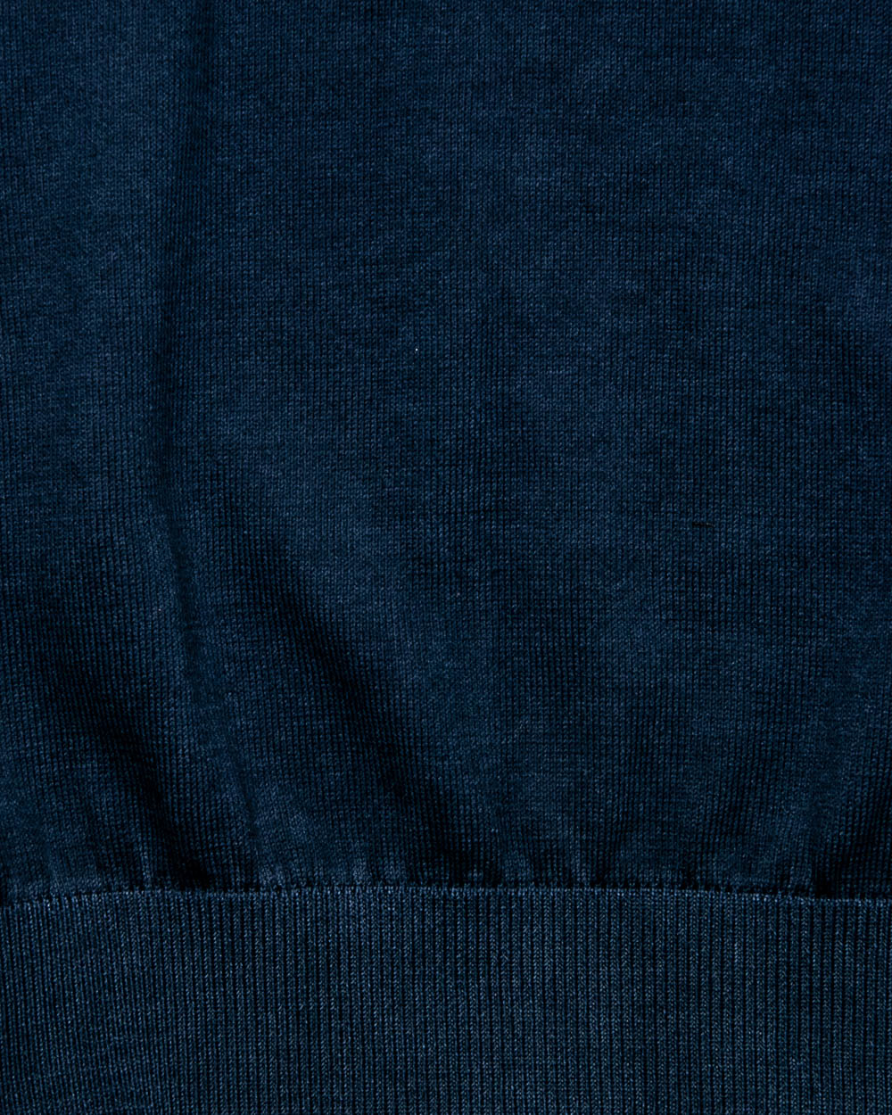 Notch Neck Knit Polo in Blue