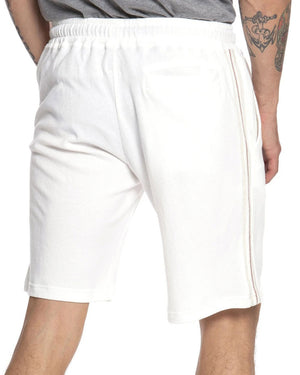 White Cotton Jersey Bermuda Short