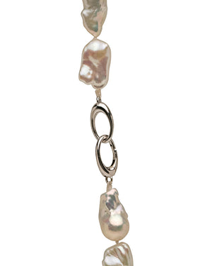 Baroque Pearl and Pave Diamond Necklace