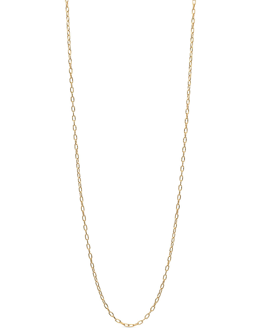 Yellow Gold Cable Chain Link Necklace