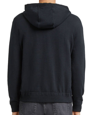 Cotton and Cashmere Hoodie in Black