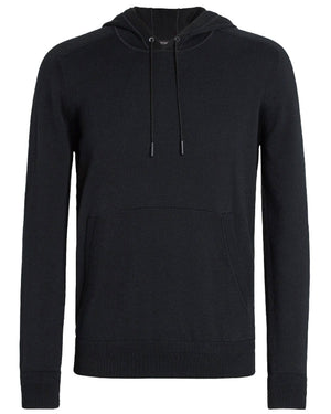 Cotton and Cashmere Hoodie in Black