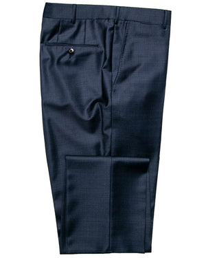 Dark Blue Melange Dress Pant