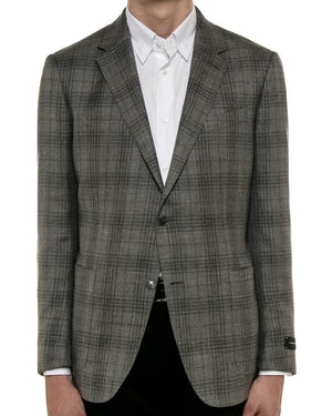 Heather Grey with Red Overcheck Sportcoat