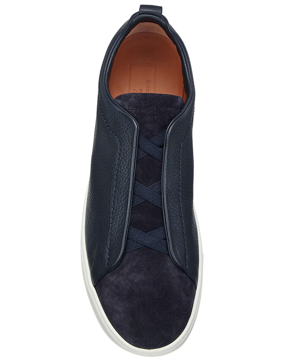 Zegna - Triple Stitch Gray Wool Low Top Sneaker