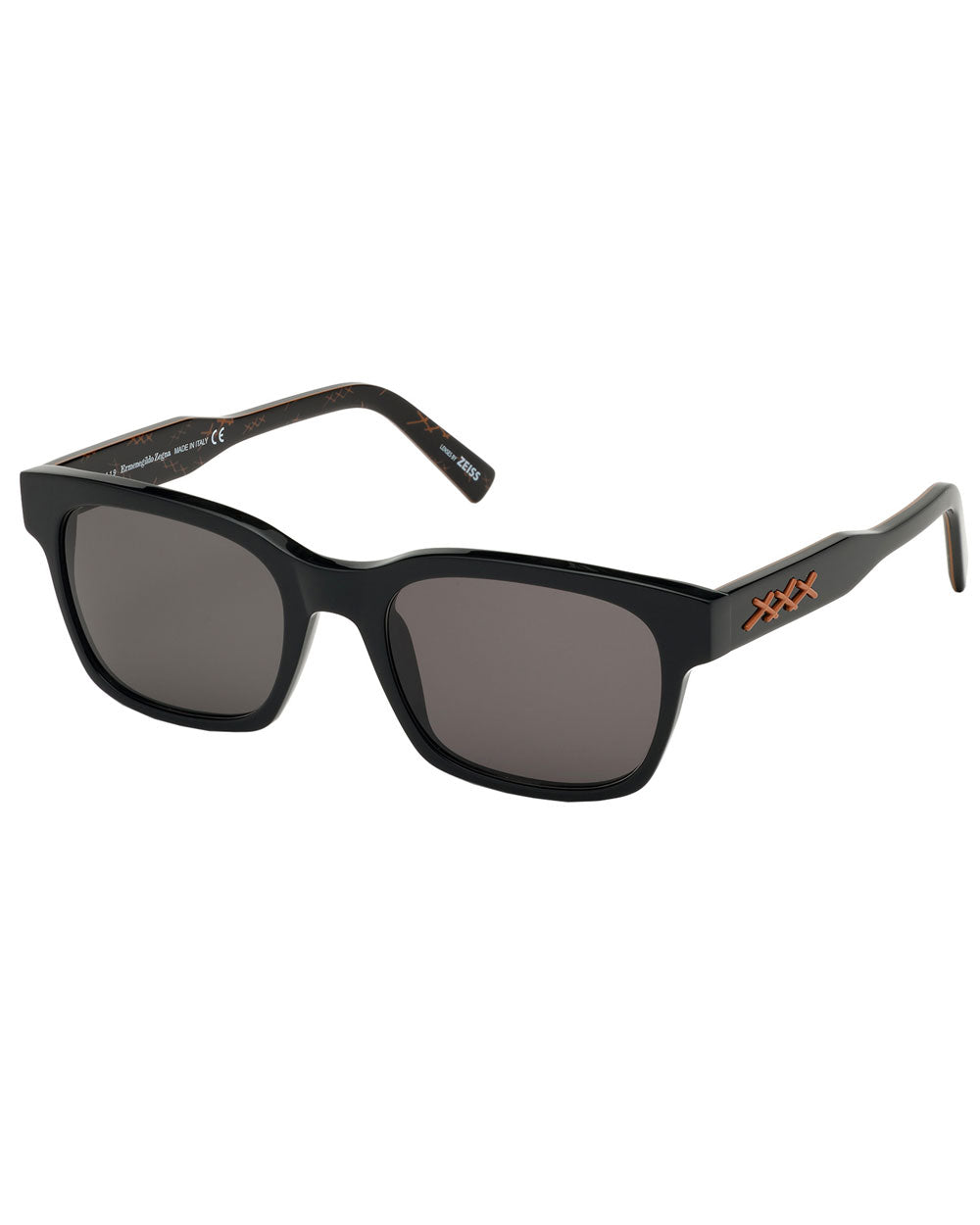 Shiny Black Triple X Vicuna Logo Sunglasses