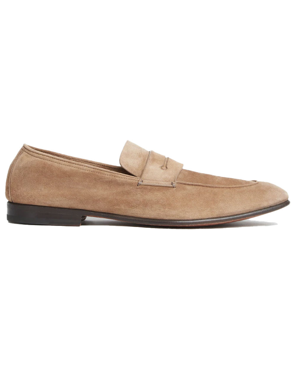 Tan L’Asola Suede Penny Loafer